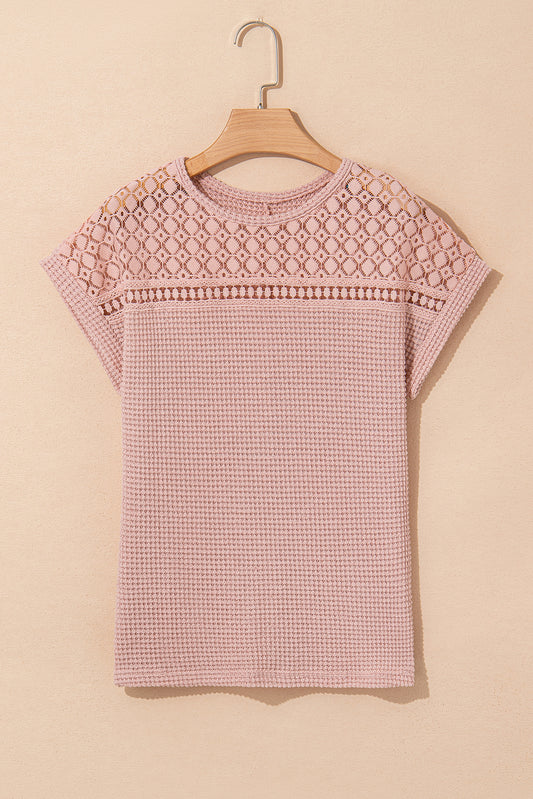 Light Pink Waffle Top