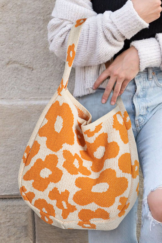 Tangerine Floral Bag