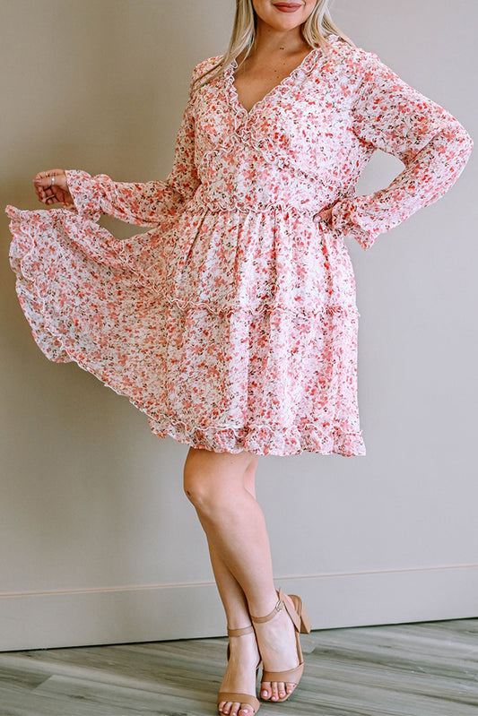 Floral Tiered Bethany Dress - Plus Size