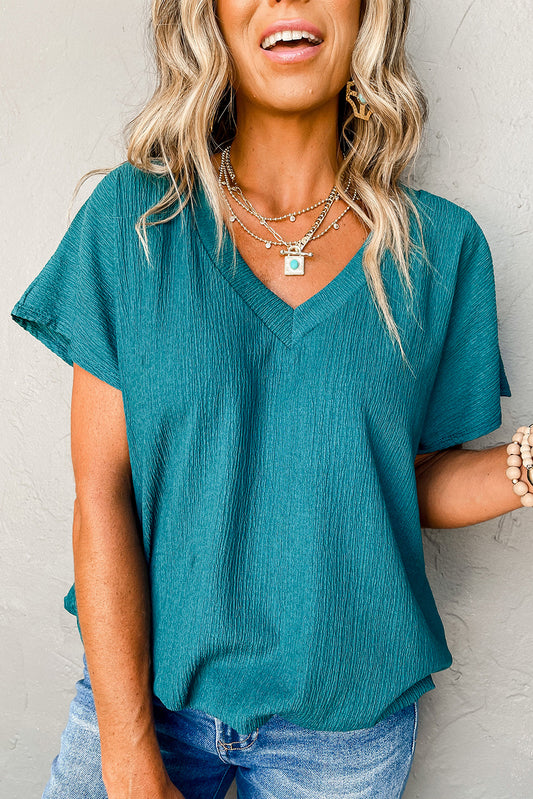 Teal Tiffany Top