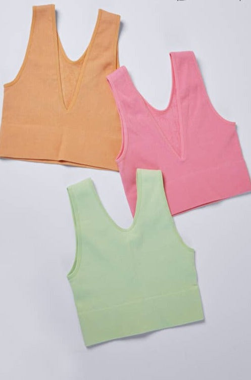 Perfect TANK: Coral Orange/French Pink/Light Lime